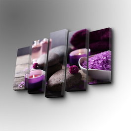 Wallity 5PUC-106 Cuadro Decorativo en Lienzo de 5 Piezas Multicolor